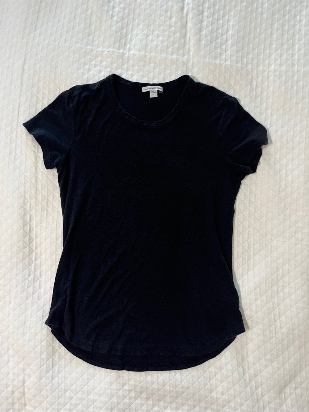 James Perse Black Short Sleeve Tshirt Brand Size 1